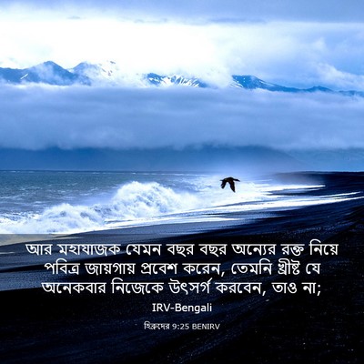 Picture 03 - হিব্রুদের 9:25 BENIRV - আর মহাযাজক যেমন - Bible Verse Picture