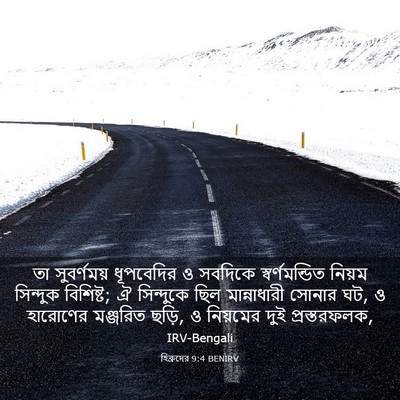 Picture 03 - হিব্রুদের 9:4 BENIRV - তা সুবর্ণময় - Bible Verse Picture