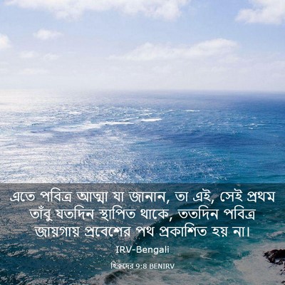 Picture 03 - হিব্রুদের 9:8 BENIRV - এতে পবিত্র আত্মা - Bible Verse Picture