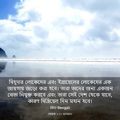 Picture 03 - হোচেয়া 1:11 BENIRV - যিহূদার লোকেদের - Bible Verse Picture