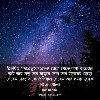 Picture 03 - হোচেয়া 12:14 BENIRV - ইফ্রয়িম - Bible Verse Picture
