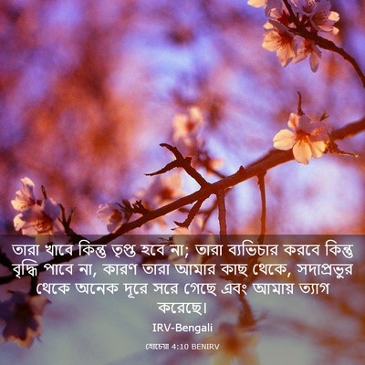 Picture 03 - হোচেয়া 4:10 BENIRV - তারা খাবে কিন্তু - Bible Verse Picture