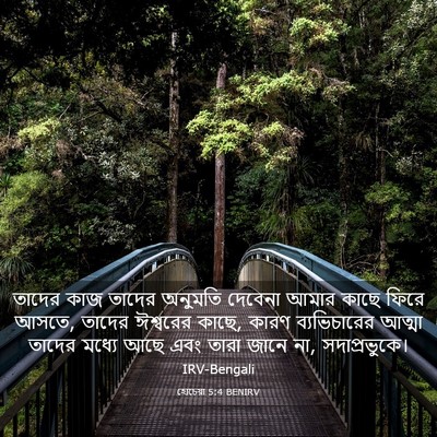Picture 03 - হোচেয়া 5:4 BENIRV - তাদের কাজ তাদের - Bible Verse Picture