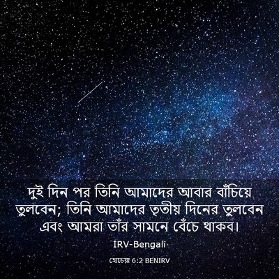 Picture 03 - হোচেয়া 6:2 BENIRV - দুই দিন পর তিনি - Bible Verse Picture