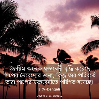 Picture 03 - হোচেয়া 8:11 BENIRV - ইফ্রয়িম অনেক - Bible Verse Picture