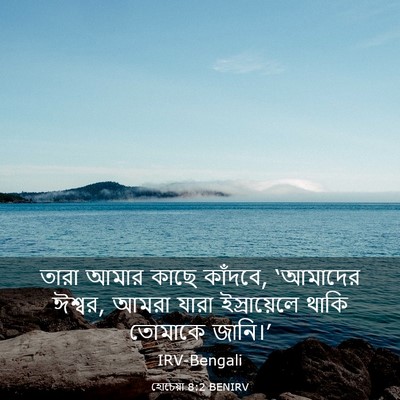 Picture 03 - হোচেয়া 8:2 BENIRV - তারা আমার কাছে - Bible Verse Picture
