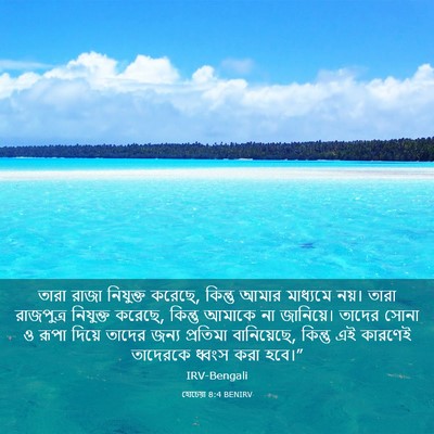 Picture 03 - হোচেয়া 8:4 BENIRV - তারা রাজা নিযুক্ত - Bible Verse Picture