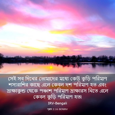 Picture 03 - হ্গ্গয় 2:16 BENIRV - সেই সব দিনের - Bible Verse Picture
