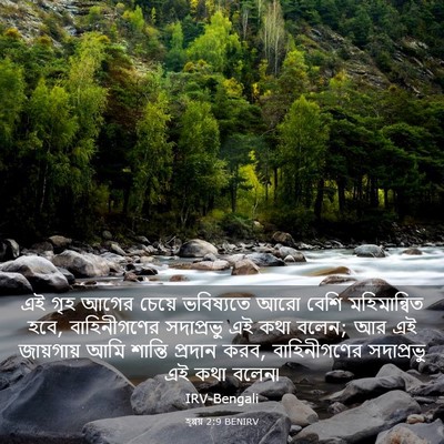 Picture 03 - হ্গ্গয় 2:9 BENIRV - এই গৃহ আগের চেয়ে - Bible Verse Picture