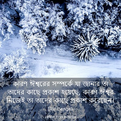 Picture 03 - ৰোমীয়া 1:19 BENIRV - কারণ ঈশ্বরের - Bible Verse Picture