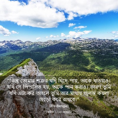 Picture 03 - ৰোমীয়া 12:20 BENIRV - “কিন্তু তোমার - Bible Verse Picture
