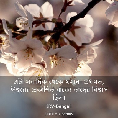 Picture 03 - ৰোমীয়া 3:2 BENIRV - এটা সব দিক থেকে - Bible Verse Picture