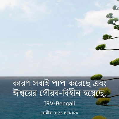 Picture 03 - ৰোমীয়া 3:23 BENIRV - কারণ সবাই পাপ - Bible Verse Picture