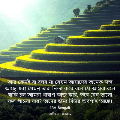 Picture 03 - ৰোমীয়া 3:8 BENIRV - আর কেনই বা বলব না - Bible Verse Picture