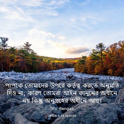 Picture 03 - ৰোমীয়া 6:14 BENIRV - পাপকে তোমাদের - Bible Verse Picture