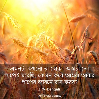 Picture 03 - ৰোমীয়া 6:2 BENIRV - এমনটা কখনো না হোক। - Bible Verse Picture