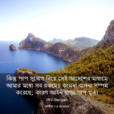 Picture 03 - ৰোমীয়া 7:8 BENIRV - কিন্তু পাপ সুযোগ - Bible Verse Picture