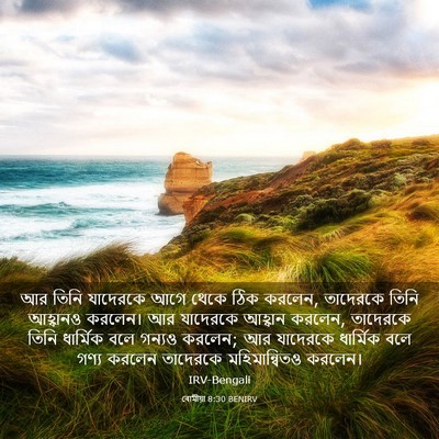 Picture 03 - ৰোমীয়া 8:30 BENIRV - আর তিনি যাদেরকে - Bible Verse Picture