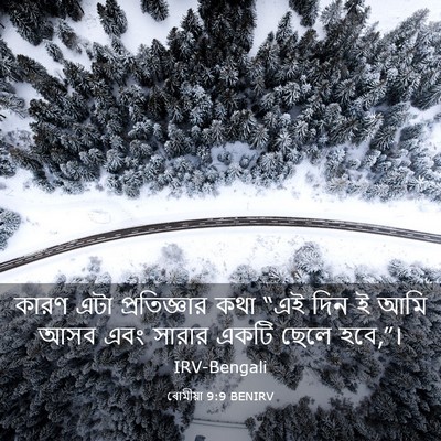 Picture 03 - ৰোমীয়া 9:9 BENIRV - কারণ এটা - Bible Verse Picture