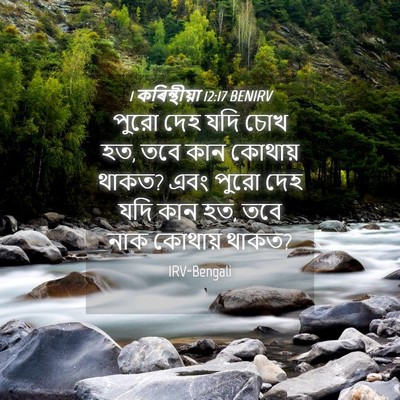 Picture 04 - 1 কৰিন্থীয়া 12:17 BENIRV - পুরো দেহ যদি চোখ - Bible Verse Picture