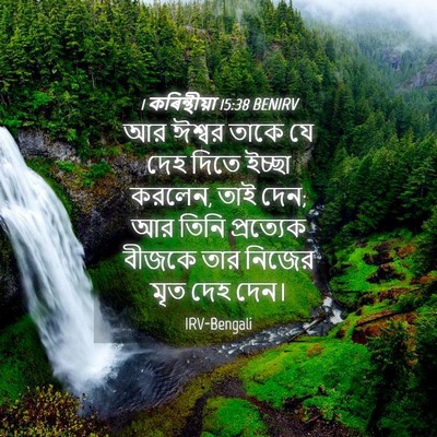 Picture 04 - 1 কৰিন্থীয়া 15:38 BENIRV - আর ঈশ্বর তাকে যে - Bible Verse Picture