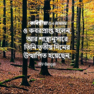 Picture 04 - 1 কৰিন্থীয়া 15:4 BENIRV - ও কবরপ্রাপ্ত হলেন, - Bible Verse Picture