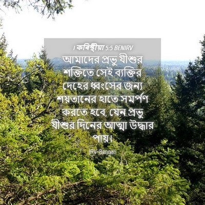 Picture 04 - 1 কৰিন্থীয়া 5:5 BENIRV - আমাদের প্রভু - Bible Verse Picture