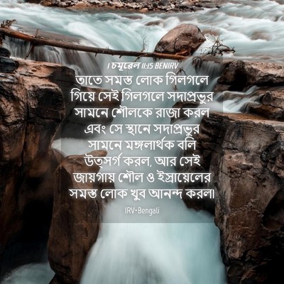 Picture 04 - 1 চমূৱেল 11:15 BENIRV - তাতে সমস্ত লোক - Bible Verse Picture