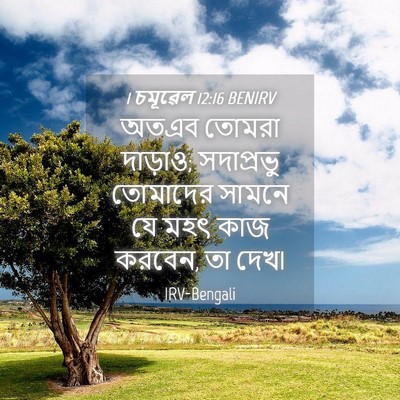 Picture 04 - 1 চমূৱেল 12:16 BENIRV - অতএব তোমরা দাড়াও; - Bible Verse Picture