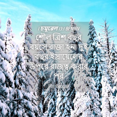 Picture 04 - 1 চমূৱেল 13:1 BENIRV - শৌল ত্রিশ বছর - Bible Verse Picture