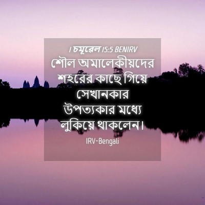 Picture 04 - 1 চমূৱেল 15:5 BENIRV - শৌল অমালেকীয়দের - Bible Verse Picture