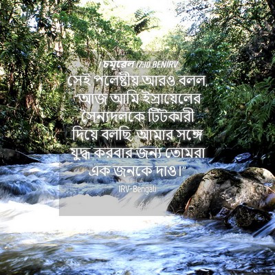 Picture 04 - 1 চমূৱেল 17:10 BENIRV - সেই পলেষ্টীয় আরও - Bible Verse Picture
