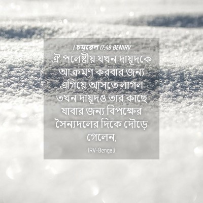 Picture 04 - 1 চমূৱেল 17:48 BENIRV - ঐ পলেষ্টীয় যখন - Bible Verse Picture