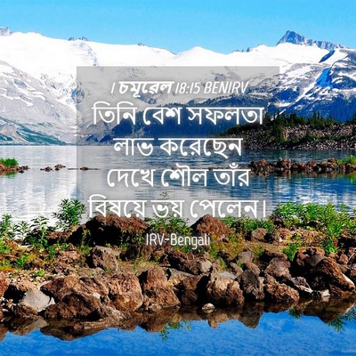Picture 04 - 1 চমূৱেল 18:15 BENIRV - তিনি বেশ সফলতা লাভ - Bible Verse Picture