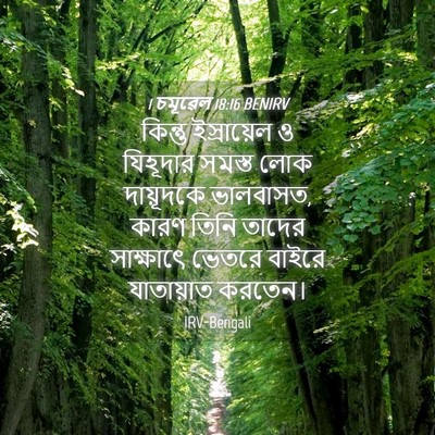 Picture 04 - 1 চমূৱেল 18:16 BENIRV - কিন্তু ইস্রায়েল - Bible Verse Picture