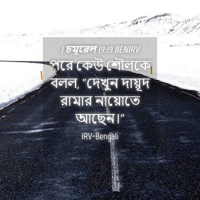 Picture 04 - 1 চমূৱেল 19:19 BENIRV - পরে কেউ শৌলকে বলল, - Bible Verse Picture