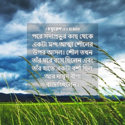 Picture 04 - 1 চমূৱেল 19:9 BENIRV - পরে সদাপ্রভুর কাছ - Bible Verse Picture