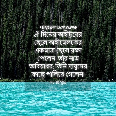 Picture 04 - 1 চমূৱেল 22:20 BENIRV - ঐ দিনের অহীটূবের - Bible Verse Picture