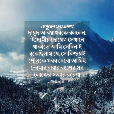 Picture 04 - 1 চমূৱেল 22:22 BENIRV - দায়ূদ অবিয়াথরকে - Bible Verse Picture