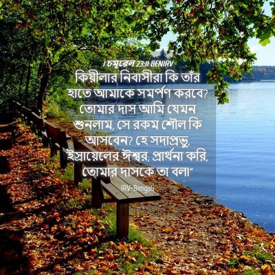 Picture 04 - 1 চমূৱেল 23:11 BENIRV - কিয়ীলার নিবাসীরা - Bible Verse Picture