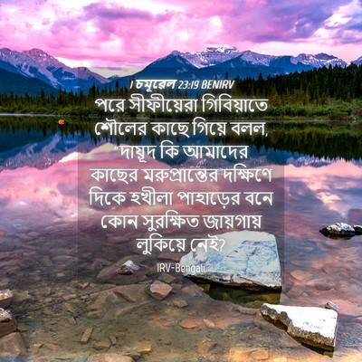 Picture 04 - 1 চমূৱেল 23:19 BENIRV - পরে সীফীয়েরা - Bible Verse Picture