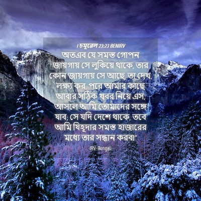 Picture 04 - 1 চমূৱেল 23:23 BENIRV - অতএব যে সমস্ত গোপন - Bible Verse Picture