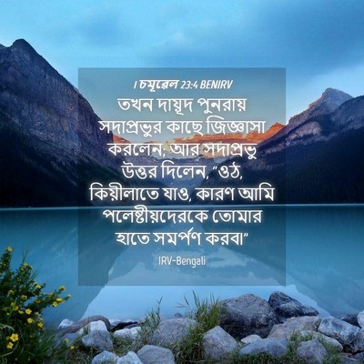 Picture 04 - 1 চমূৱেল 23:4 BENIRV - তখন দায়ূদ - Bible Verse Picture