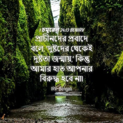 Picture 04 - 1 চমূৱেল 24:13 BENIRV - প্রাচীনদের - Bible Verse Picture