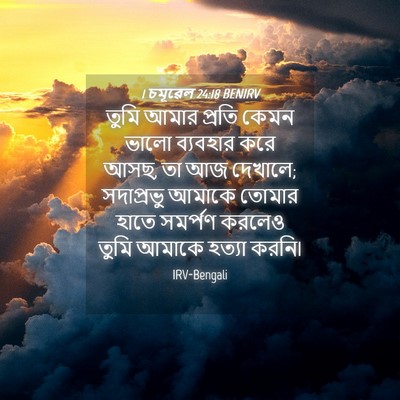 Picture 04 - 1 চমূৱেল 24:18 BENIRV - তুমি আমার প্রতি - Bible Verse Picture