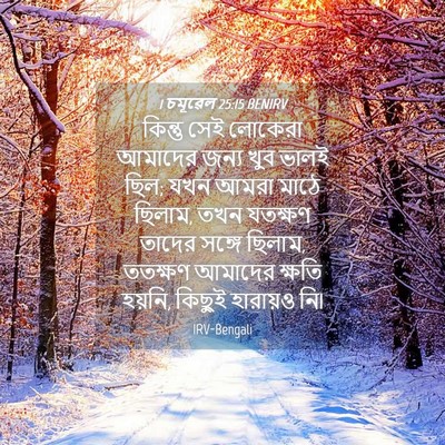 Picture 04 - 1 চমূৱেল 25:15 BENIRV - কিন্তু সেই লোকেরা - Bible Verse Picture