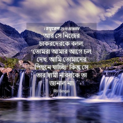 Picture 04 - 1 চমূৱেল 25:19 BENIRV - আর সে নিজের - Bible Verse Picture