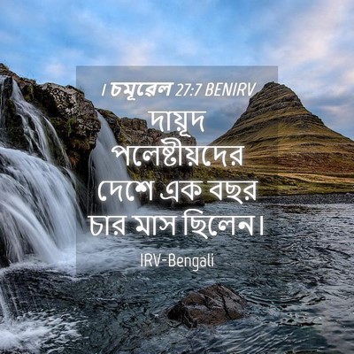 Picture 04 - 1 চমূৱেল 27:7 BENIRV - দায়ূদ - Bible Verse Picture
