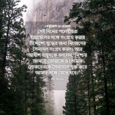 Picture 04 - 1 চমূৱেল 28:1 BENIRV - সেই দিনের - Bible Verse Picture