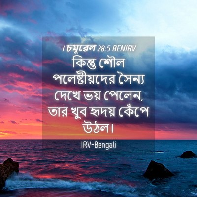 Picture 04 - 1 চমূৱেল 28:5 BENIRV - কিন্তু শৌল - Bible Verse Picture